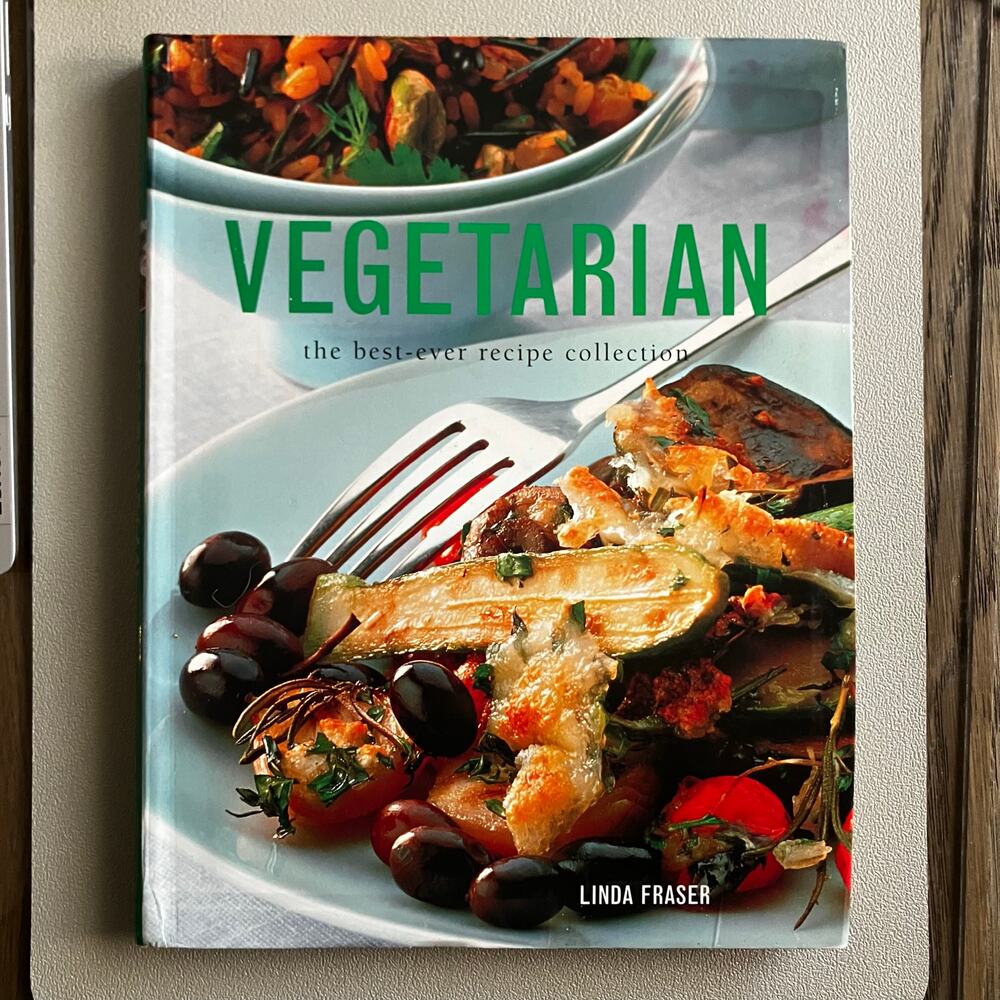 Vegetarian Cookbook Hardcover Colorful Meatless Recipes Dinner & Entertaining